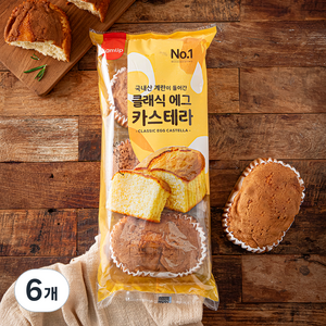 삼립 클래식 에그 카스테라 3입, 270g, 6개