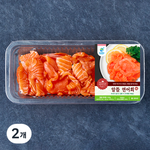 은하수산 알뜰 연어회 (냉장), 2개, 120g