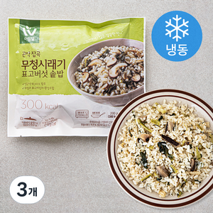 아임웰 곤약잡곡 무청시래기 표고버섯 솥밥 (냉동), 200g, 3개