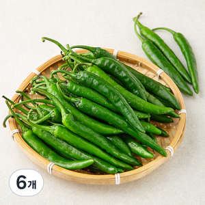 국내산 청양고추, 1kg, 6개