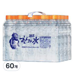 한라수 제주 무라벨, 500ml, 60개