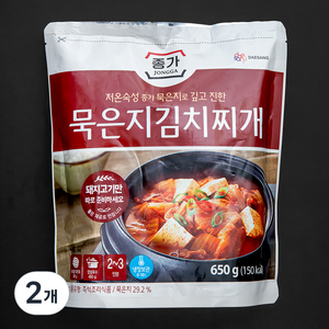 종가 묵은지 김치찌개 냉장, 650g, 2개