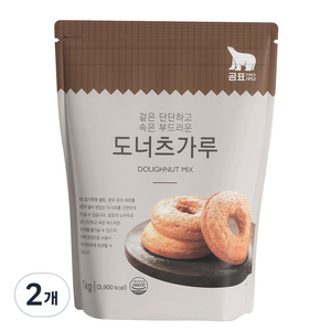 곰표 도너츠가루, 1kg, 2개