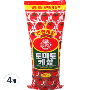 오뚜기 토마토 케찹, 800g, 4개