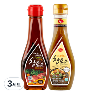 참 고기엔 참소스 300g + 겨자 참소스 290g 세트, 3세트