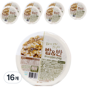 밥앤반 귀리 찰현미 곤약밥, 150g, 16개