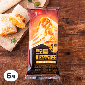 삼립 트리플 치즈 부리또, 125g, 6개