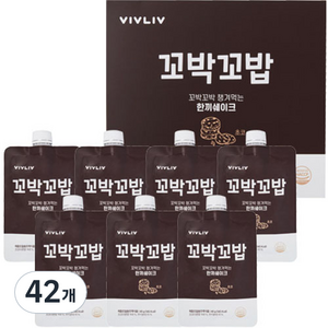 비브리브 꼬박꼬밥 체중조절용 조제식품 초코, 40g, 42개