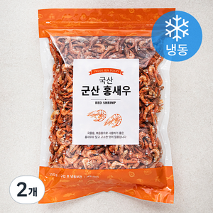 청해명가 군산 홍새우 (냉동), 250g, 2개