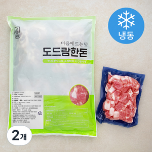 도드람한돈 돼지고기 앞다리 찌개용 3개입 (냉동), 1.5kg, 2개