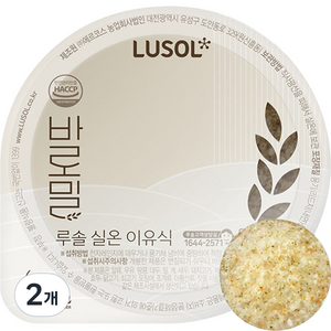 루솔 바로밀 모듬 야채 사과죽 이유식, 혼합맛(야채 / 사과), 120g, 2개