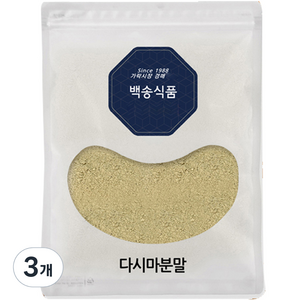 백송식품 완도 다시마가루, 1kg, 3개