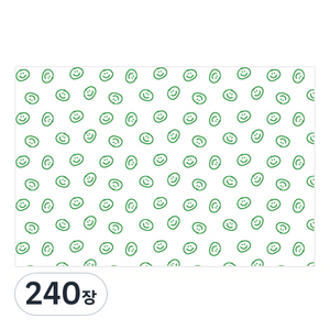 스마일 38.5x26 포장 노루 유산지, 그린, 240장