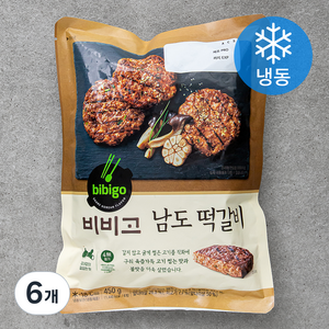 비비고 남도떡갈비 (냉동), 450g, 6개