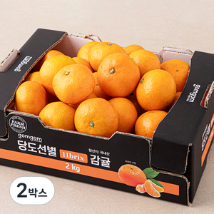 당도선별 11brix 감귤, 2kg(로얄과), 2개