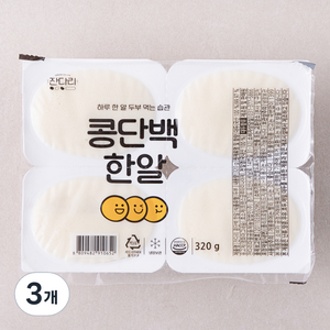 잔다리 두부 콩단백 한알, 320g, 3개