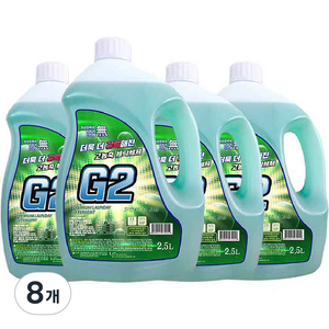 G2 고농축 액체세제 본품, 2.5L, 8개