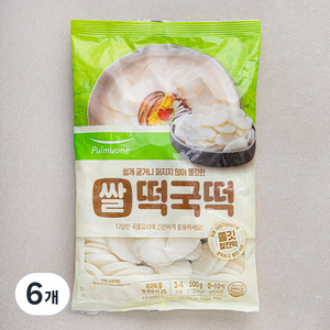 풀무원 쌀 떡국떡, 500g, 6개