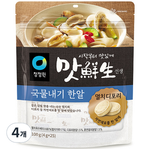 맛선생 멸치디포리 국물내기 한알, 100g, 4개