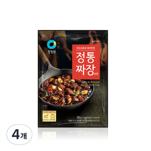 청정원 정통짜장 분말, 1kg, 4개