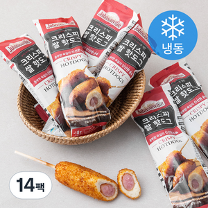 쟌슨빌 크리스피 쌀 핫도그 (냉동), 80g, 14팩