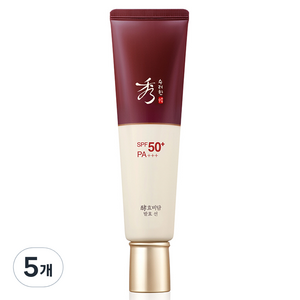 수려한 효비담 발효 선크림 SPF50+ PA+++, 60ml, 5개