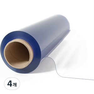 아스테이지 PVC 비닐 필름 0.1mm 914mm x 4m, 투명, 4개