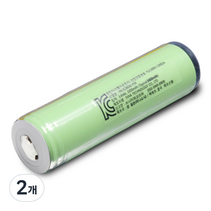 블랙울프 리튬이온 18650 B2 파나소닉 3400mAh 배터리 충전지, 2개, 1개입