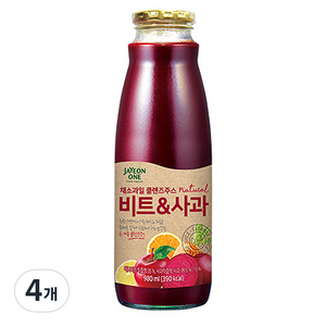 자연원 채소 과일 네츄럴 클렌즈 주스 비트 사과, 4개, 980ml