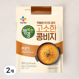 행복한콩 콩비지 파우치, 320g, 2개