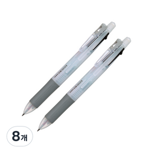 제브라 사라사 멀티펜 화이트 0.5mm 3+S, 3색, 8개