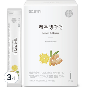 하루활력 레몬생강청, 300ml, 3개