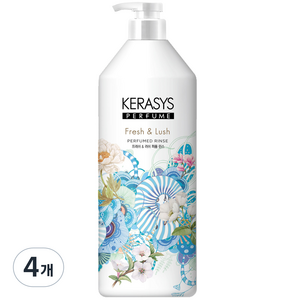 케라시스 프레쉬 앤 러쉬 퍼퓸 린스, 1L, 4개