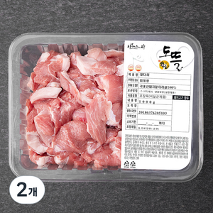 도뜰 파머스팩 한돈 앞다리 찌개용 (냉장), 1000g, 2개