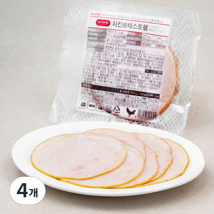 에쓰푸드 치킨브레스트햄, 300g, 4개