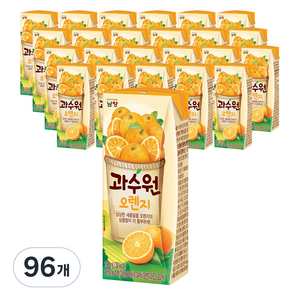 남양과수원 오렌지, 190ml, 96개