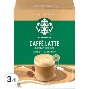 스타벅스 카페 라테 원두커피믹스, 14g, 20개입, 3개
