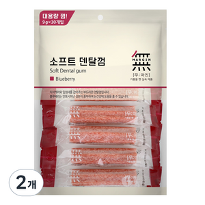 무마진 소프트 강아지 덴탈껌 30p, 블루베리맛, 270g, 2개