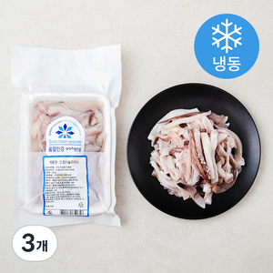 국내산 오징어슬라이스 (냉동), 400g, 3개