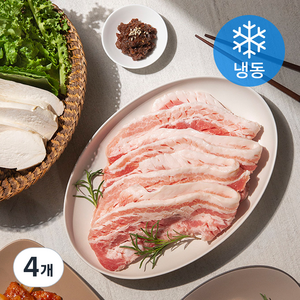 곰곰 한돈 칼집 삼겹살 (냉동), 500g, 4개