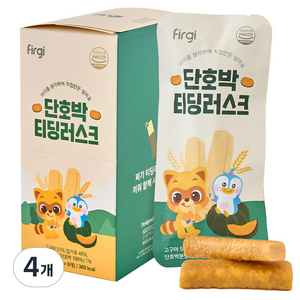 퍼기 티딩러스크 치발과자, 단호박맛, 120g, 4개