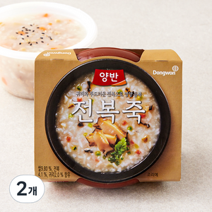 양반 듬뿍 전복죽, 287.5g, 2개