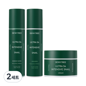 듀이트리 울트라 S4 인텐시브 스네일 크림 80ml + 워터 150ml + 에멀전 150ml 세트, 2세트