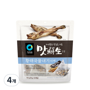 청정원 맛선생 황태만능육수티백, 64g, 4개