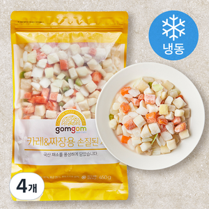 곰곰 카레 & 짜장용 손질된 채소 (냉동), 450g, 4개