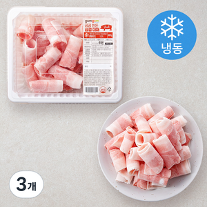 곰곰 한돈 삼겹 대패 (냉동), 600g, 3개