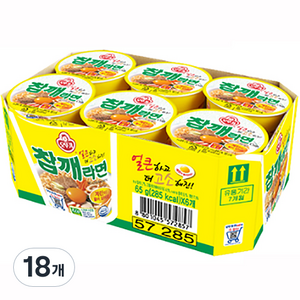 오뚜기 참깨라면 컵 65g, 18개