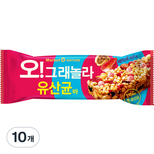 마켓오 오 그래놀라 유산균바, 35g, 10개