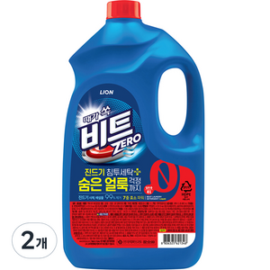 비트 제로 진드기 침투세탁 플러스 액상세제 일반용 본품, 2개, 4L