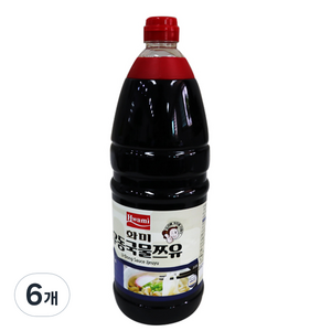 화미 우동 국물 쯔유 15배, 2kg, 6개